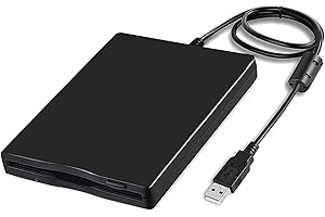 GUGXIOM Lecteur Disquette 3.5 Externe, Lecteur de Disquette Externe Portable, Lecteur Disquette USB, pour PC Windows 10/7 VISTA/8 / XP / ME / 2000 / SE / 98, pour Ordinateur Portable et Ordinateur de Burea