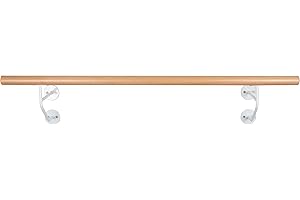 ‎BALLETTSTANGEN MANUFAKTUR Ballettstange Holz - mit stabilen Wandhaltern, für Kinder u. Erwachsene, Längen wählbar: 1-3 m