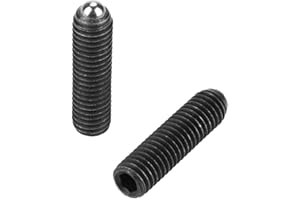 HILILAND 10 stücke M8 Innensechskant Ball Spring Plungers Set Schraube Gewinde Ball Plunger Kohlenstoffstahl Kraft Ball Plunger(M8*30)