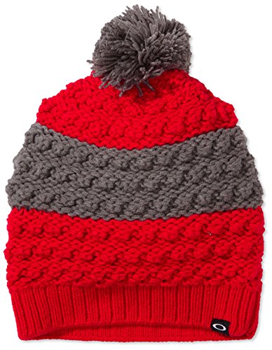 Oakley Women's Juliet Pom Beanie, Red 