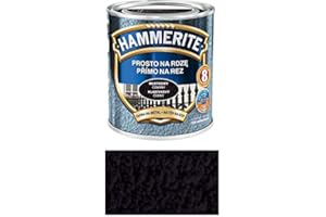Hammerite Peinture de protection pour métal antirouille 0,7 l Effet martelé Couleur au choix Vernis 0,75 (martelé noir)