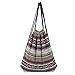 Produktbild HITOP Harajuku Vintage Lightweight Multicoloured Geometry Drawstring Canvas Rucksack Bags, Backpack for School Youth Teenage Girls Gym Sport 1