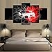 Produktbild Abstrakte Blume Tuch Sport Leinwand Kunst Fußball Leinwand Landschaft Leinwand Auto Leinwand Tier Leinwand Hauptdekoration 5 Leinwand Wandkunst Stadion Leinwand Musik Leinwand 40x60 40x80 40x100cm