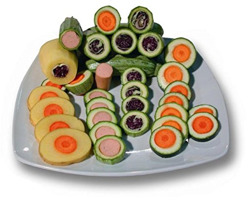 Dekomesser Gemüseschäler Obstschneider Kartoffelspirale Obstspirale Messerset Kartoffelschäler (Messer/Schäler) - 6