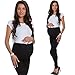 2 Set Ladies Maternity Wear Leggings Maternity Leggings Maternity Leggings Tights Leggings - Navy & Black, S (34-36)