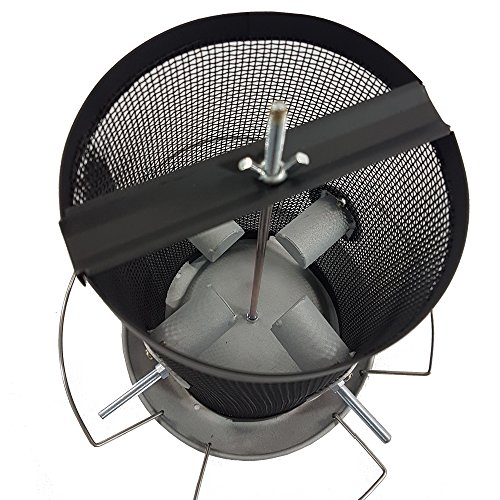 proheim Vogelfutter-Station 30 cm aus Metall Futterspender für bis zu 3 kg Futter Vogelhaus zum Hängen Vogelfutter-Spender mit 8 Futteröffnungen – perfekt für Wildvogelmischungen - 3