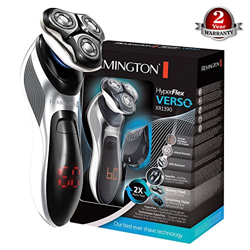 Remington XR1390 HyperFlex Verso Rotary Dual Track Rechargeable Cordless Shaver