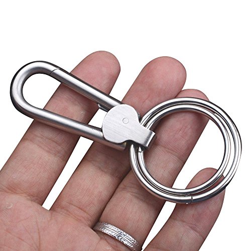EVELTEK 2 Pack de Cintura de Acero Inoxidable Llavero Dominante Con 2 Llaves KE-18 reviews EVELTEK 2 Pack de Cintura de Acero Inoxidable Llavero Dominante Con 2 Llaves KE-18