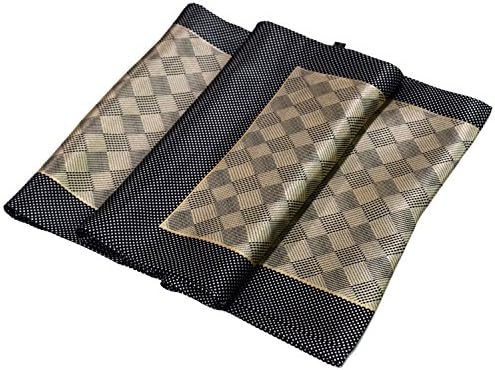 Ecru Black Argyle Spotted Printed Double Layer Long Pure Silk Scarf