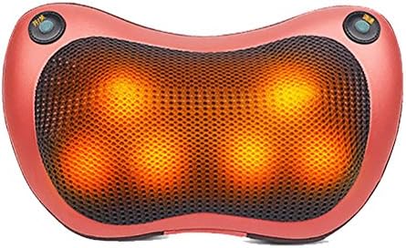 DIELIAN Shiatsu Deep Kneading Massage Pillow with 6 Rollers and Heat/Massage, Relax, Sooth and Relieve Neck, Shoulder and Back Pain