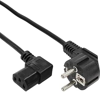 Cable de alimentacion lanberg schuko cee 7 - 7 a iec320 c13 acodado 1.8m