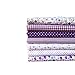 Produktbild Lsv-8 7pcs set DIY Baumwollgewebe Tuch Blume druckte Patchwork nähende quilting purpurrote Reihe 50 * 50CM #5