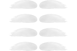 YAUOIPI 4Pairs Santa Eyebrows White Self Adhesive Bushy Eyebrows, Santa Masquerade Eyebrows Santa Fake Eyebrows, Christmas Cosplay Props for Men Women Kids Fancy Costumes Party Dress Up (White)