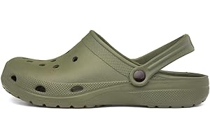 Shoe Zone - Adults Khaki EVA Slip On Clog Sandal