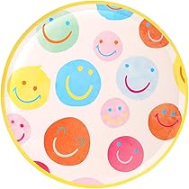 Talking Tables Smiley Partyhüte - 5x Wiederverwendbare Gesicht-Hüte Für Kinder