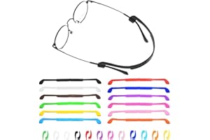 RDNKVB 12 Unidades Cinta Gafas Niño Deporte Silicón Elástica para Gafas de Niño y Adulto