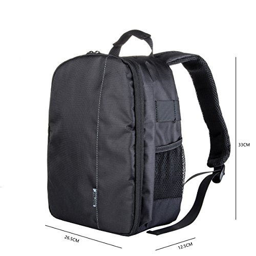 Sac    dos pour Appareils Photo 30 11 23CM Vosmep Multi-fonction Housses    Rangement pour Cam  ra DSLR Reflex Num  riques de Marque Canon   Nikon   Sony - de Haute Qualit   en Polyester   Imperm  able   Professionel aussi pour Voyage Gris DC130