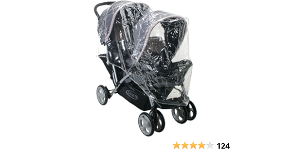 graco double stroller rain cover