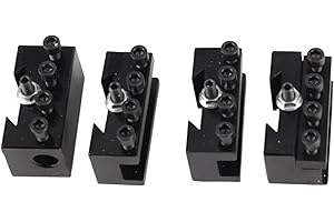 NURNESY Set portautensili a sgancio rapido tipo supporto in acciaio 0618 7x12, 7x14, 210, 8x16, 220x600, 220x750 mini tornio