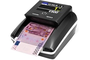 Detecteur Faux Billet & Compteuse de Billets STANEW, Batterie rechargeable incluse，pour Faux Billets Euros, Dollars, Billets Livre Sterling，Vitesse de Vérification Rapide