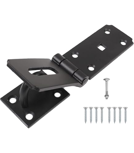 Worgeous Sturdy Stainless Steel Padlock Hasp And Staple For Gates Sheds Garage Doors 4 Inch Silver - View #7