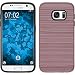 Produktbild Hybridhülle für Samsung Galaxy S7 - brushed Case Roségold - Cover PhoneNatic Schutzhülle + 2 Schutzfolien