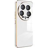 Microsonic Xiaomi Mi 14 Ultra i&ccedil;in Kılıf Olive Plated Beyaz [Mi 14 Ultra ile Uyumlu Kılıf - Beyaz]