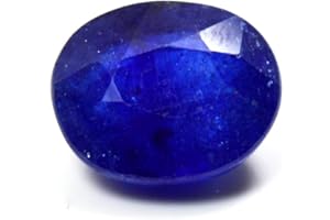 CaratYogi Pierre précieuse véritable et naturelle à facettes - Saphir bleu - De 2,75 carats - De qualité AAA - Pour fabrication de bijoux
