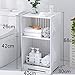 Produktbild LPZ Badezimmer-Regal-Badezimmer-Speicher-Toilette Mehrschichtboden-Stand-WC-Wasserdichtes Speicher-Regal LPZV (größe : 30 * 40 * 68CM(A))