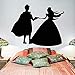 Produktbild Vinyl Wandbild Prinz Und Prinzessin Märchen Vinyl Wandaufkleber Liebe Paar Stil Wandtattoo Home Schlafzimmer Dekoration 72x57 cm Umweltschutz Hohe Qualität