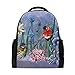 Produktbild Rucksack Bookbag Daypack Schöne Vogel Blume wasserdicht für mittlere Reise Mädchen Jungen