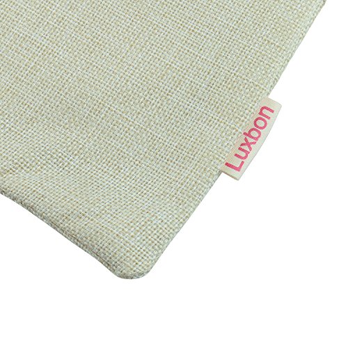 Luxbon 2er Set Pug Hund Leinen Kissenbezug Lendenkissen Wurfkissenbezug Pillowcase Cafe Zimmer Auto Deko 45 x 45 cm - 4