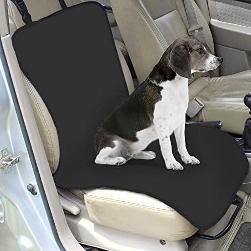 Interestiny Waterproof Pet Car Front Seat Cover Dog Cat Puppy Seat Cover Protector Hammock Protector Mat Blanket Color Black
