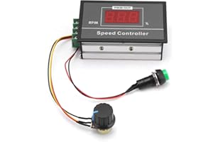 Nikou Drehzahlregler - Motor drehzahlregler DC Motor Gouverneur 6-60V 12V 24V 36V 48V 30A PWM DC-Motordrehzahlregler Start Stop Schalter
