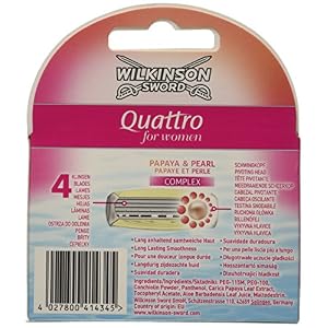 Wilkinson Sword Quattro Razor Blades Refills for Women - Pack of 6 - Image 4