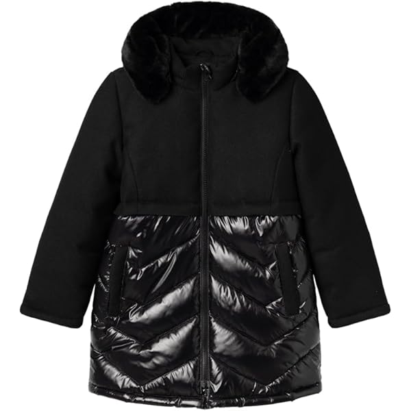 NAME IT Mädchen Jacke - Blaue Kurzjacke Mit AOP Design Größe 134