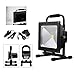 Produktbild VINGO 50W LED Strahler IP65 Schwarz Arbeitsleuchte Baustrahler Akku Fluter Handlampe Kaltweiß