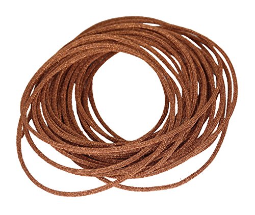 Schnur / Kordel – Länge 100 Meter – Durchmesser ca.3.5mm – Fb. Kupfer glitzernd/glänzend - 2