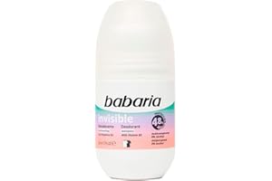 Babaria Desodorante Rollon Invisible Antimanchas 0% alcohol, 50ml