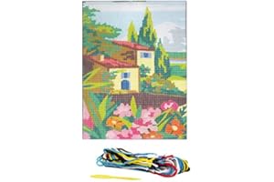 DISTRIFIL Kit Canevas Mas Maison Provençale 15 x 20 cm