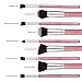 Abody 9Pcs Makeup Brush Kit Wood Professional Cosmetic Set Foundation Brush Powder Brush Eyeshadow Brushes Pink