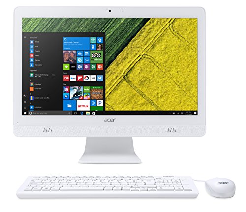 'ACER ASPIRE AC20 – 720 Desktop PC All in One, Prozessor Intel Celeron J3060 BGA 2.48 g, RAM 4 GB, HDD 500 GB, Display 19,5 LCD, Weiß