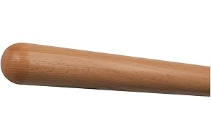 TIBU Pasamanos de pared de haya listo para montar barandilla tronco barra mango lacado Ø 42 mm con extremos mecanizados sin soporte para pasamanos Longitud: 2700 mm 270 cm 2,7 m Extremos: