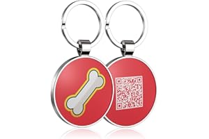 DISONTAG Medagliette per animali domestici, Medagliette per cani personalizzate, Medagliette per gatti, Medagliette per cani personalizzate, Visualizzazione delle informazioni univoche|Modificabile