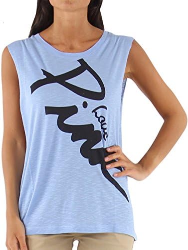 Love Pink Women's Vest Top Light Blue Black