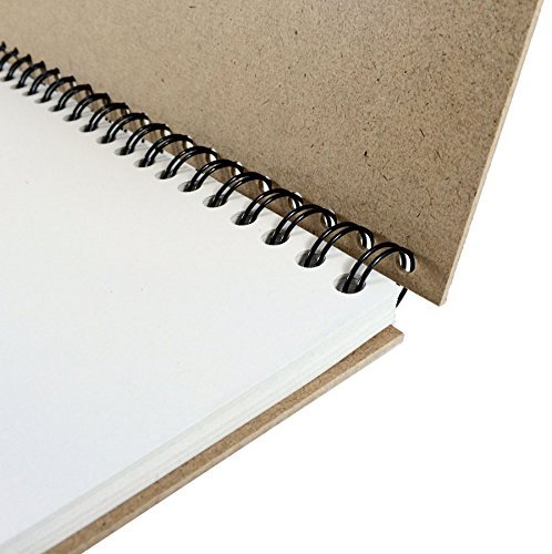Artway Enviro – Skizzenbuch mit Spiralbindung – 100 % Recycling-Zeichenpapier – Hardcover – 35 Blatt mit 170 g/m² – A4 Querformat - 2