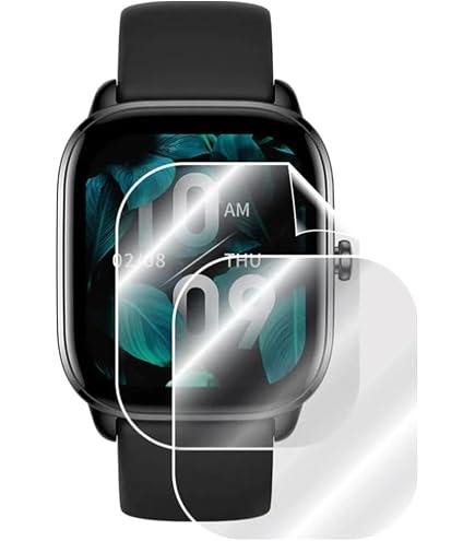 Slabo – 4 Pellicole Protettive Per Display Amazfit GTS, Trasparenti, Antigraffio, Made In Germany