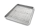 Produktbild USA Pan Bakeware Viertelblech-Backform und backbares Antihaft-Kühlrost, Metall Half Sheet/Rack Set metall