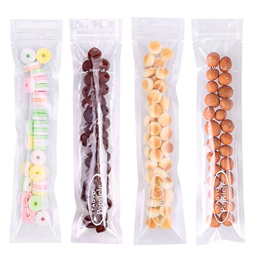 Tagvo 30 Packung Eis-Pop-Form, gesunde hausgemachte Snack, Gefrierschrank Pop, Gogurt, Eis-Süßigkeit, BPA frei und FDA genehmigt Popsicle Maker mit Ziplock (30 Pack Set) - 6