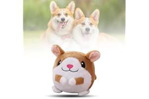 FUXNGZI Aktives bewegendes Haustier-Plüschtier, Hundeball Hundespielzeug Futter Ball, Sprechendes und Wiederholendes Lustiges Stofftier, Interaktives Hundespielzeug Leckerli Spielzeug Ball (07)